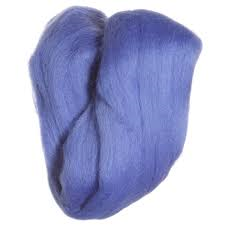 Clover Natural Wool Roving Blue 